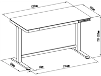 Een DEMO: Euroseats Zit-sta (thuis)werkplek wit/eiken koop je bij EconOffice