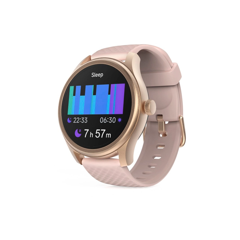 Een Hama Smartwatch 5010 slaapbewaking rond,waterdicht 1,38", rosé koop je bij EconOffice