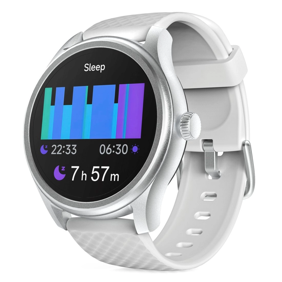 Een Hama Smartwatch 5010 slaapbewaking rond waterdicht 1,38" zilver/grijs koop je bij EconOffice