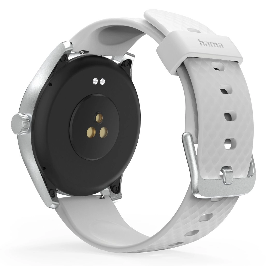 Een Hama Smartwatch 5010 slaapbewaking rond waterdicht 1,38" zilver/grijs koop je bij EconOffice