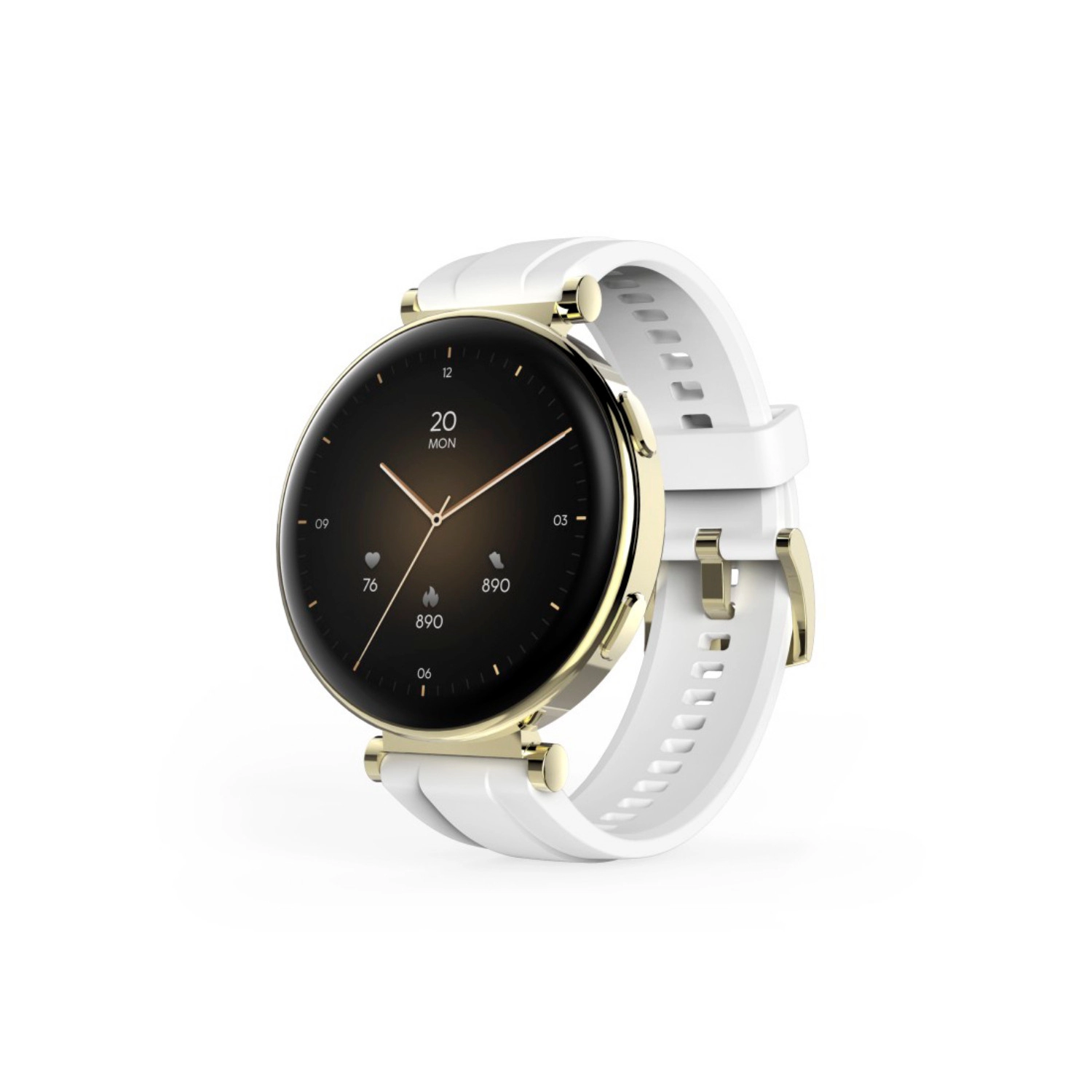 Een Hama Smartwatch 7000 AMOLED 1,32" telefoonfunctie waterdicht goud koop je bij EconOffice