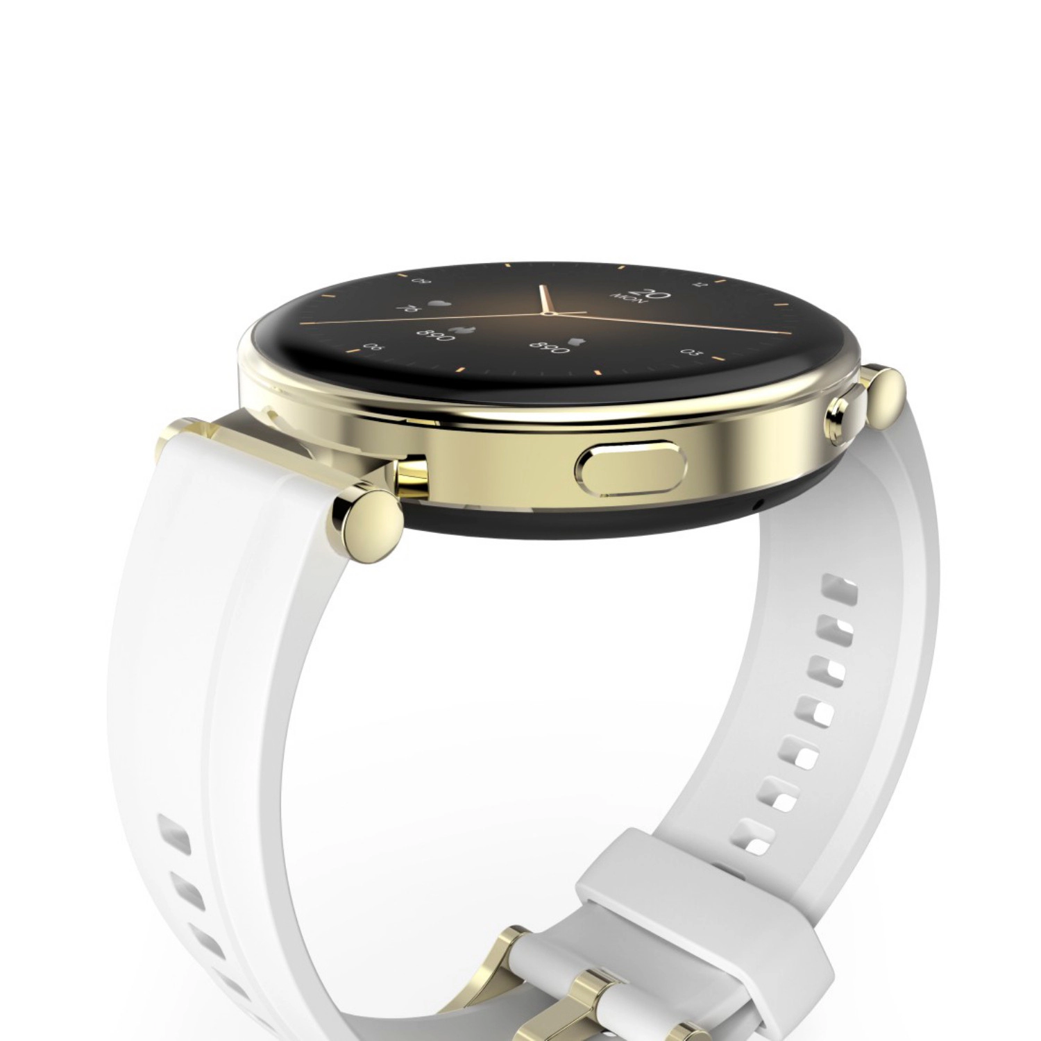 Een Hama Smartwatch 7000 AMOLED 1,32" telefoonfunctie waterdicht goud koop je bij EconOffice