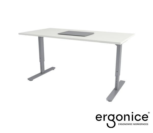 Een ECON Nice Bolt Bureau verstelbaar 140x80 grijs/wit koop je bij EconOffice