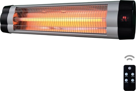 Een Dagdeal: Terrasverwarmer BRASQ PHW200 hangend elektrisch met afstandbediening koop je bij EconOffice