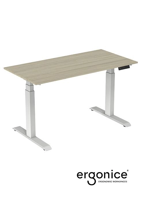 Een ACTIE: RISE ELEKTRISCH VERSTELBAAR BUREAU ERGONICE 80X160 koop je bij EconOffice